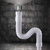 White 1-Pack Expandable Flexible Kitchen Sink Sewer Pipe Bathroom Drains Tube Wash Basin Plumbing Rainwater Down Spout Hose