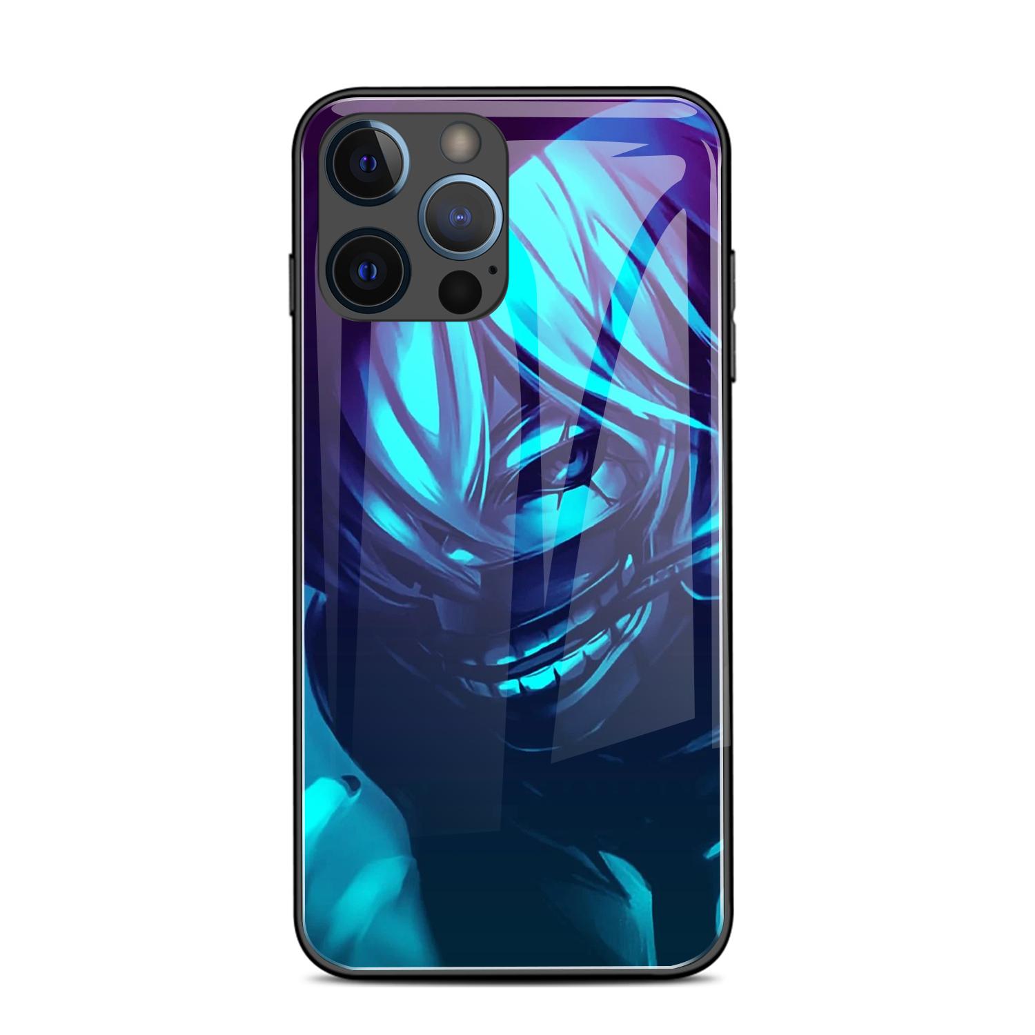 

Для Iphone 6s 7 8 14 Plus X Xs Max Xr 11 12 13 14 Pro Max Se Tokyo Ghouls Закаленное стекло задняя крышка защитный чехол для мобильного телефона iphone 14 plus&Silicon TPU case