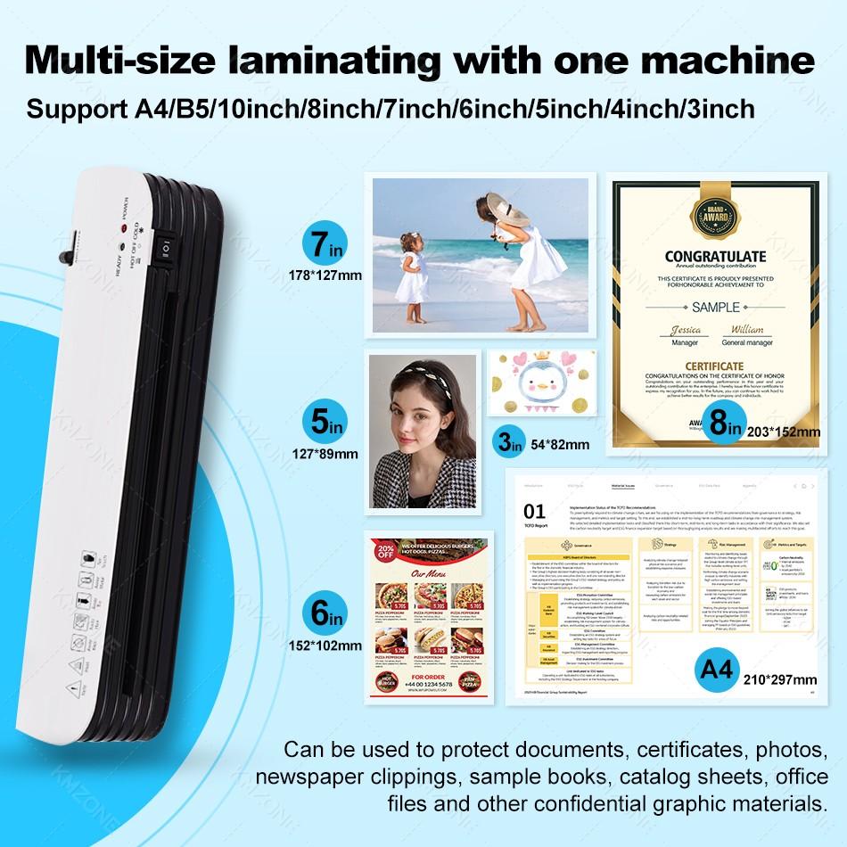 Office Multifunctional Laminating Machine Photo Sealing Maker A4 Photo File Laminating Film Machine or Laminator Accessories Set Tool