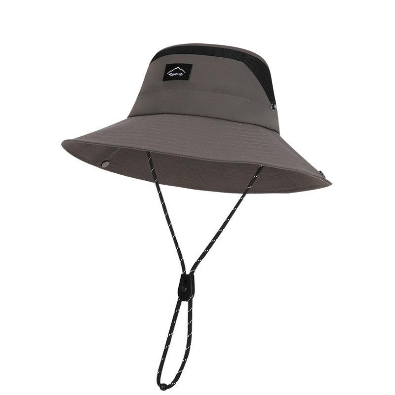New summer sun hat men and women outdoor mountaineering fishing sun protection hat big brim quick drying waterproof breathable bucket hat
