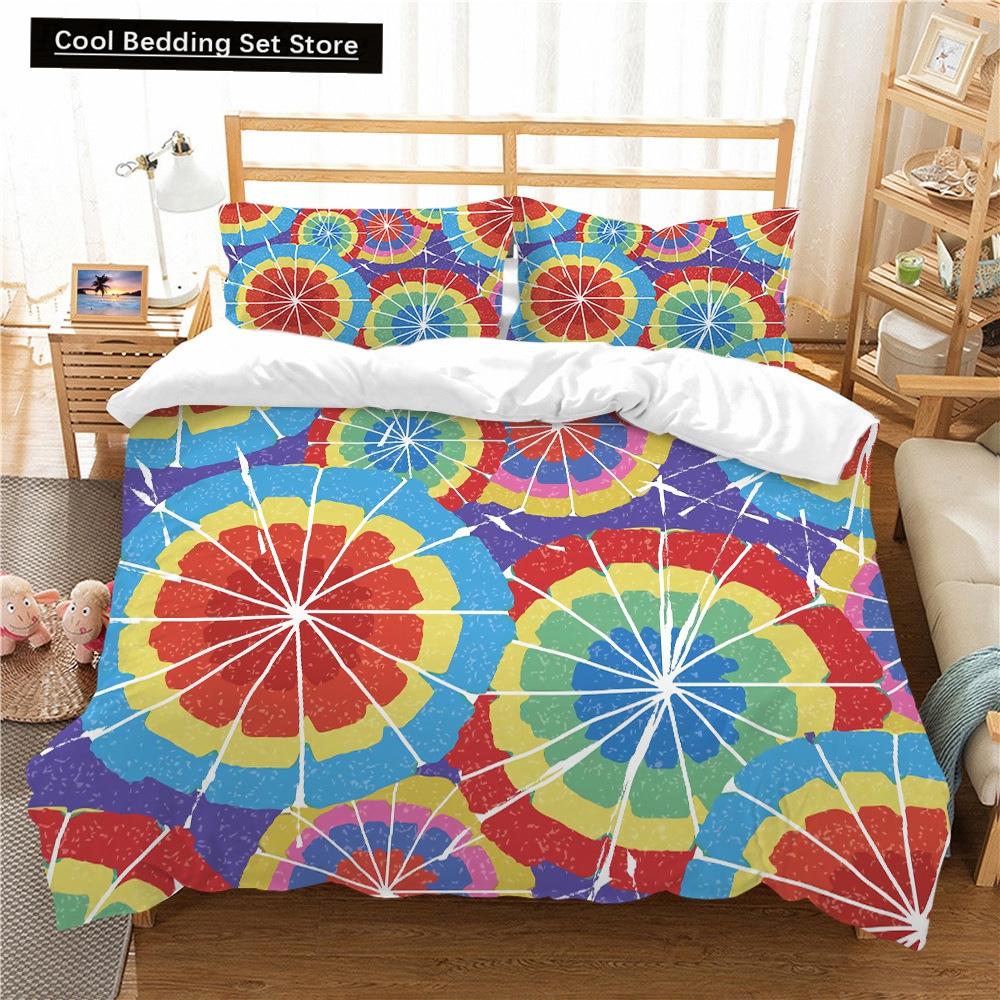 Bohemian Floral King Queen Duvet Cover Boho Mandala Cashew Flowers Bedding Set Exotic Tribe Style 2/3pcs Polyester Quilt Cover