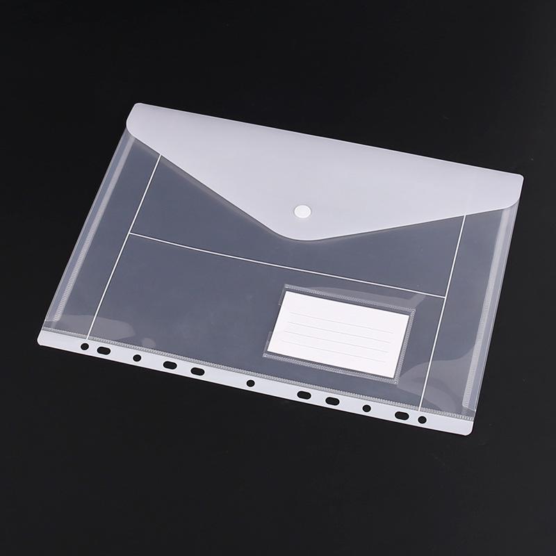 

Прозрачные карманы-файлы на 11 отверстий формата А4 с кнопкой-защелкой - Цветные для хранения документов и экзаменационных работ