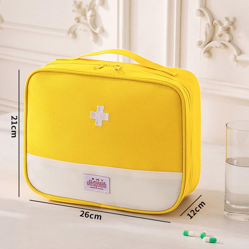 Portable Oxford Cloth Medicine Bag - Large Capacity Folding First Aid Kit & Multi-purpose Storage
