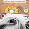 A84E-12X16 Inch Macrame Board And Pins Kit With Metal Adjustable Holder For Braiding Cording Bracelet