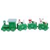 Plastic Christmas Train Ornaments Christmas Children Baking Party Decoration Home Table Xmas New Year Gifts Santa Claus Crafts