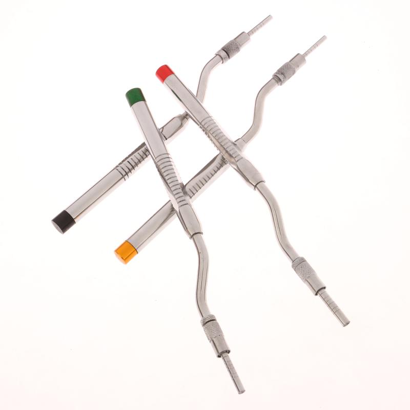 5 Pcs Dental Implant Osteotome Instrument Maxillary Sinus Elevator Tool Concave Tips Sinus Lifting Device Implant Bone Extruder