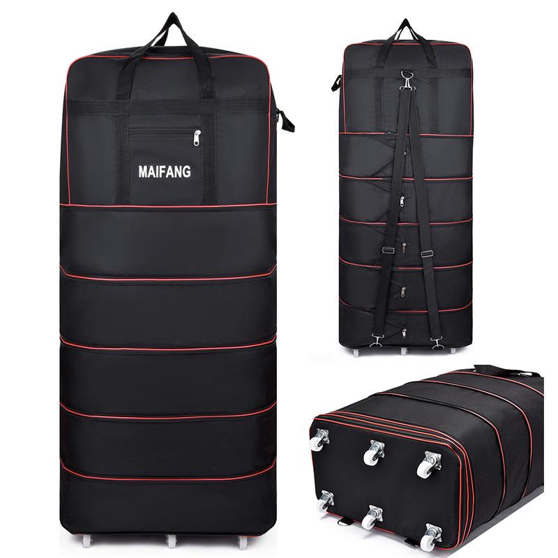 Expandable Large Capacity Foldable Travel Luggage with Universal Wheels (158 cm)