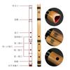Jinchuan Shakuhachi for 1 Shaku 8 Made of Madake and Katsura for Shiiro Beginners, Sun, Bamboo, Practice, Plain, Black, (Ground Color)