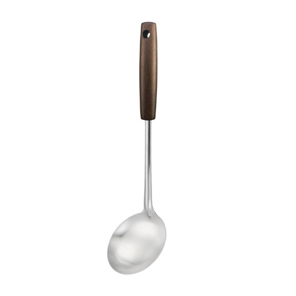 Stainless Steel Spatula Wood Handle Kitchen Stir Fry Spoon New Cooking Spatula Kitchen Tools