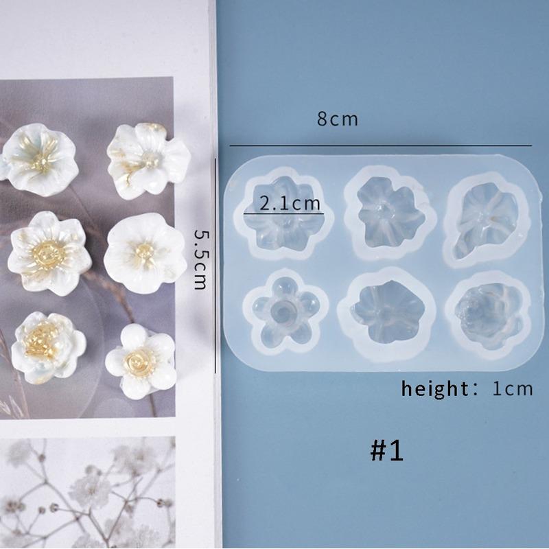 DIY Kristall Epoxy Form Kleine Blumen Dekoration Ganze Bord Multi-Spezifikation Daisy Silikon Form
