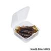 10Pcs/box Silicone Shrimp Lure Bait Mini Soft Grass Shrimp Glow-in-the-dark Bait 3cm/4cm Transparent Fake Baits Fishing Lures
