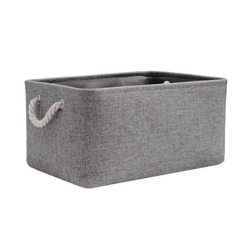 Storage Bins Collapsible Laundry Basket Portable Linen Folding Storage Baskets with Handle Rectangular Toys Storage Box Bedroom