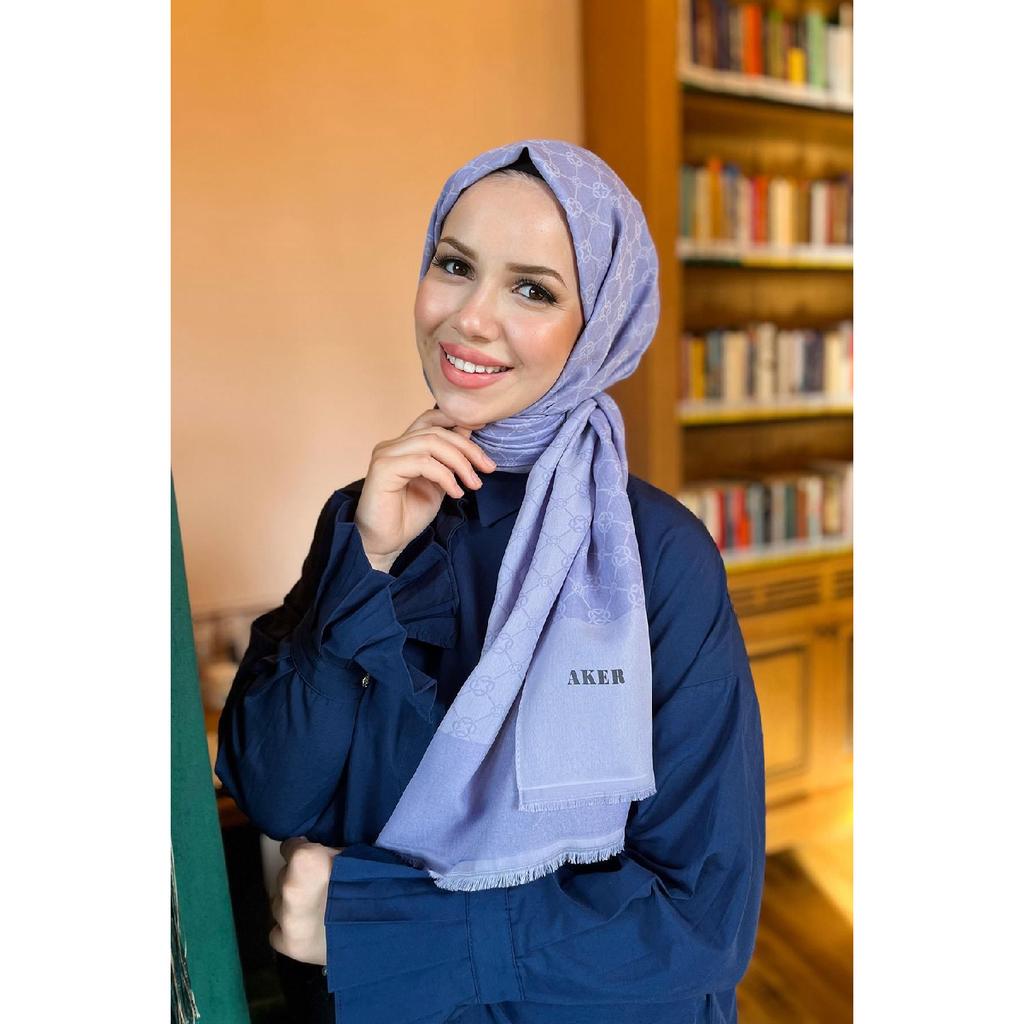 Elegance Monogram Shawl - 1090100-913 - Smoked