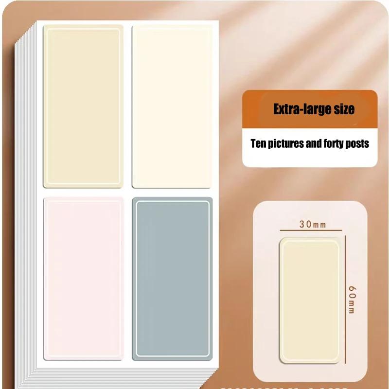 Colored Self-adhesive Paper Waterproof Label Stickers Self-adhesive Handwritten Name Stickers Name Stickers Date and Food Labels