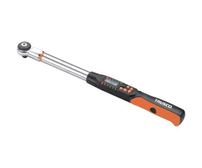 TRUSCO interchangeable head ratchet digital torque wrench, 12.7mm socket, 40-200Nm