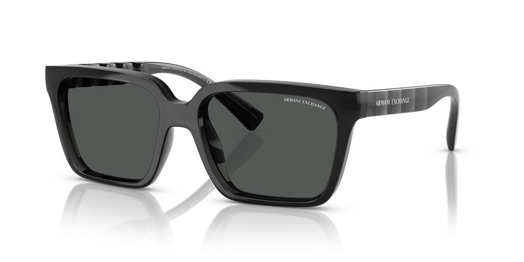 Sunglasses 0AX4147SF SHINY TRANSPARENT GRAY 56 [Armani Exchange]