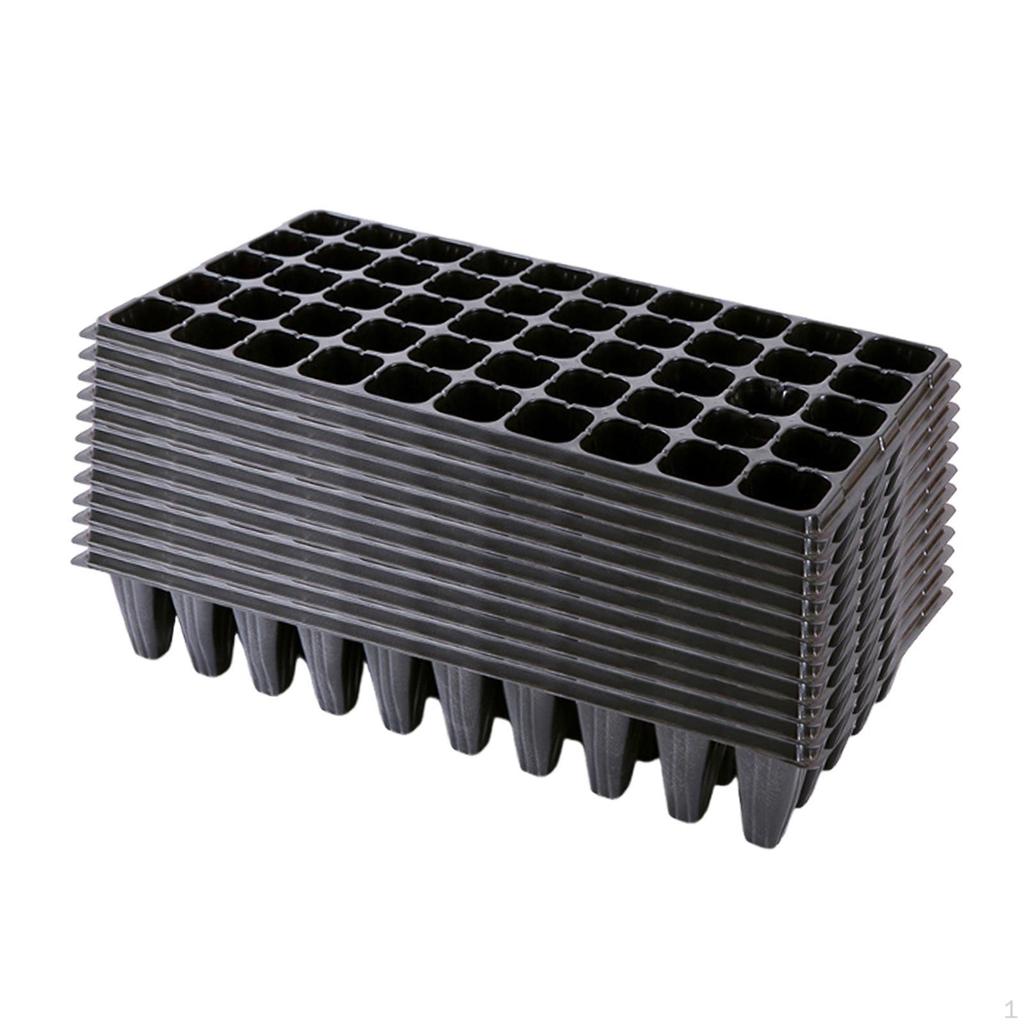 12 Microgreens Seedling Trays, Multi-Chamber Germination Plant Trays Made of Breathable PP