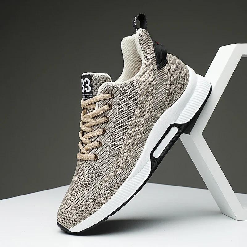 Mens Sneakers Fashion Comfortable Running Shoes Outdoor Classic Casual Shoes Men Mesh Sport Shoes Wear-Resistant Waling Sneakers