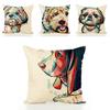 Süße Hundepillowcase Mit Süßem Hundemuster Für Sofa Und Wohnkultur