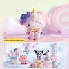 San Rio Fantasy Park Blind Box Series Kuromi Pacha Dog Cinnamoroll Lovely Characters Collectible Handmade Ornament Girl Gift Idea