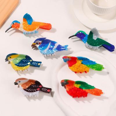 Colorata Pinza per Capelli a Forma di Uccello Tenuta Forte Antiscivolo Forma di Pappagallo Passero Colibrì Pinza per Capelli Accessori per Capelli per Donne Ragazze