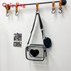 Pvc Transparent Small Square Bag With Zipper Closure For Casual Summer Fashion