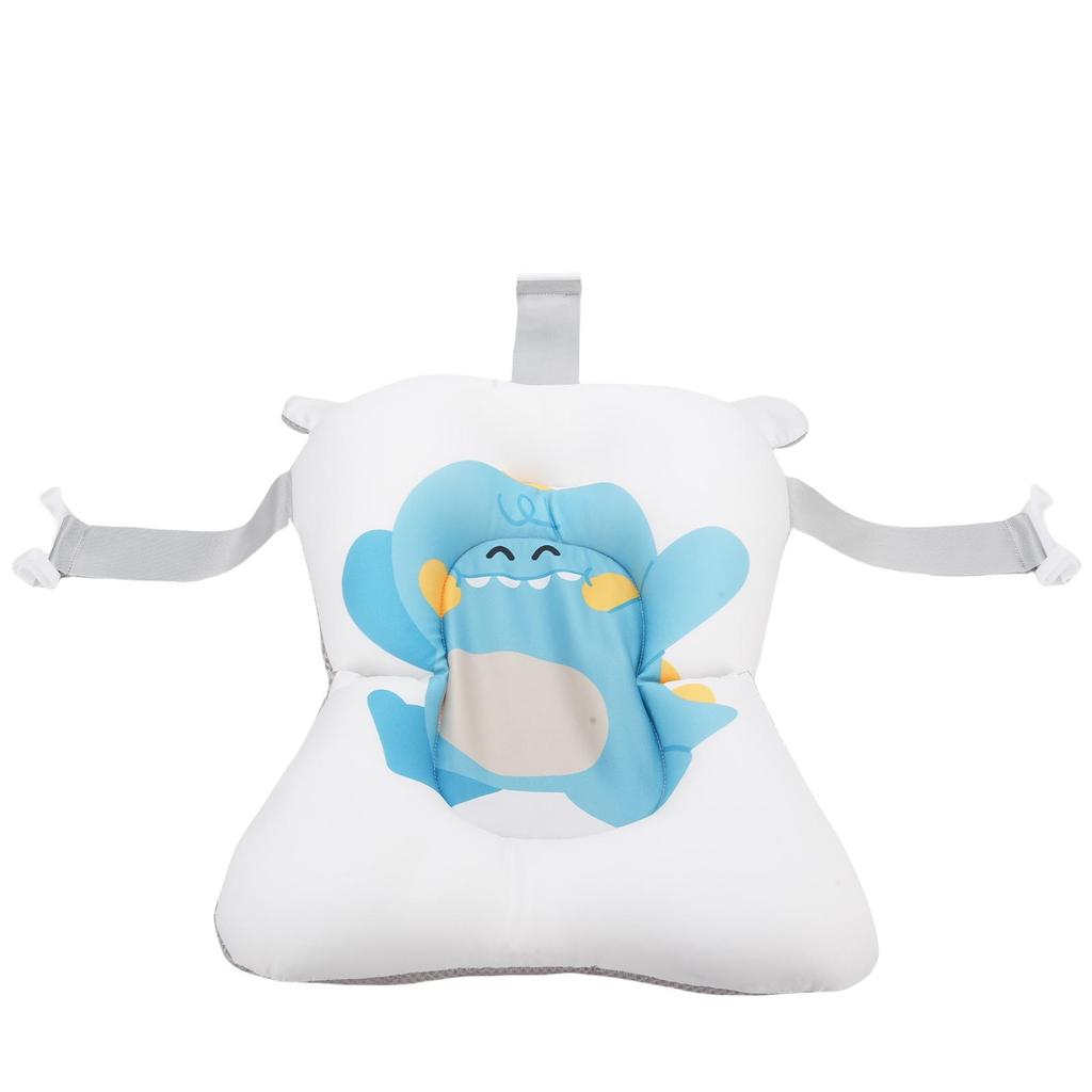 Baby Bath Support Cushion Anti Slip Soft Comfort Floating Baby Bath Mat for Newborn Infant Dinosaur Pattern