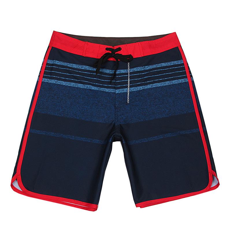 Men's Quick-Dry Elastic Beach Surf Shorts - Muscle Fit for Bodybuilding & Competition