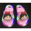Fashion Glowing Children's Slippers Strawberry Crystal Shoes Shiny Lights Girlfriend Girls Shiny Sandals