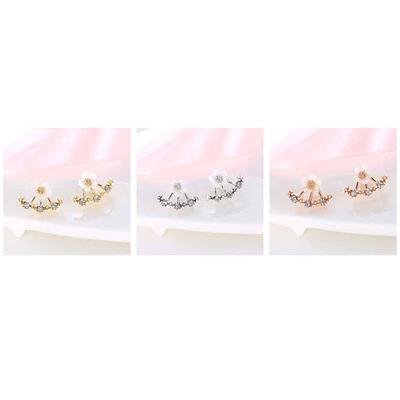 1 Paar Damen Ohrstecker Party Hochzeit Blumen Ohrringe Exquisiter Zarter Schmuck Verkleidung Dekoration Freundschaftsgeschenk