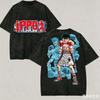 2026 Washed T-shirt Anime Lover Harajuku New Model Unisex Oversized Vintage Loose Streetwear
