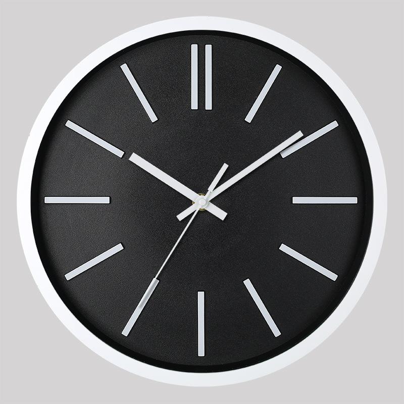12 Inch 30CM Silent Wall Clock, Creative and Fashionable, Three-dimensional Digital Minimalist Clock for Home Living Room