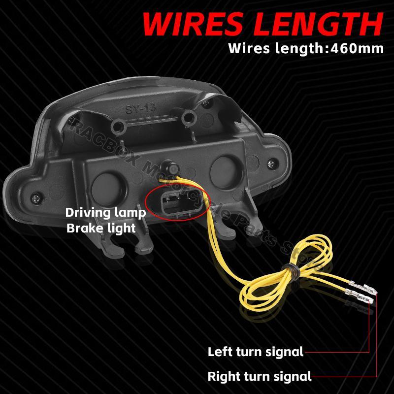 Motorcycle Rear LED Tail Brake Turn Signals Integrated Light 12V for Suzuki GSX-S750 750Z GSX-S1000 GXS-S1000F S1000Z 2017-2021