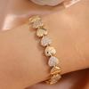 ZAKOL Exquisite Heart Tennis Bracelet For Women Paved Cubic Zirconia Wrist Accessories Wedding Party Valentine Gift
