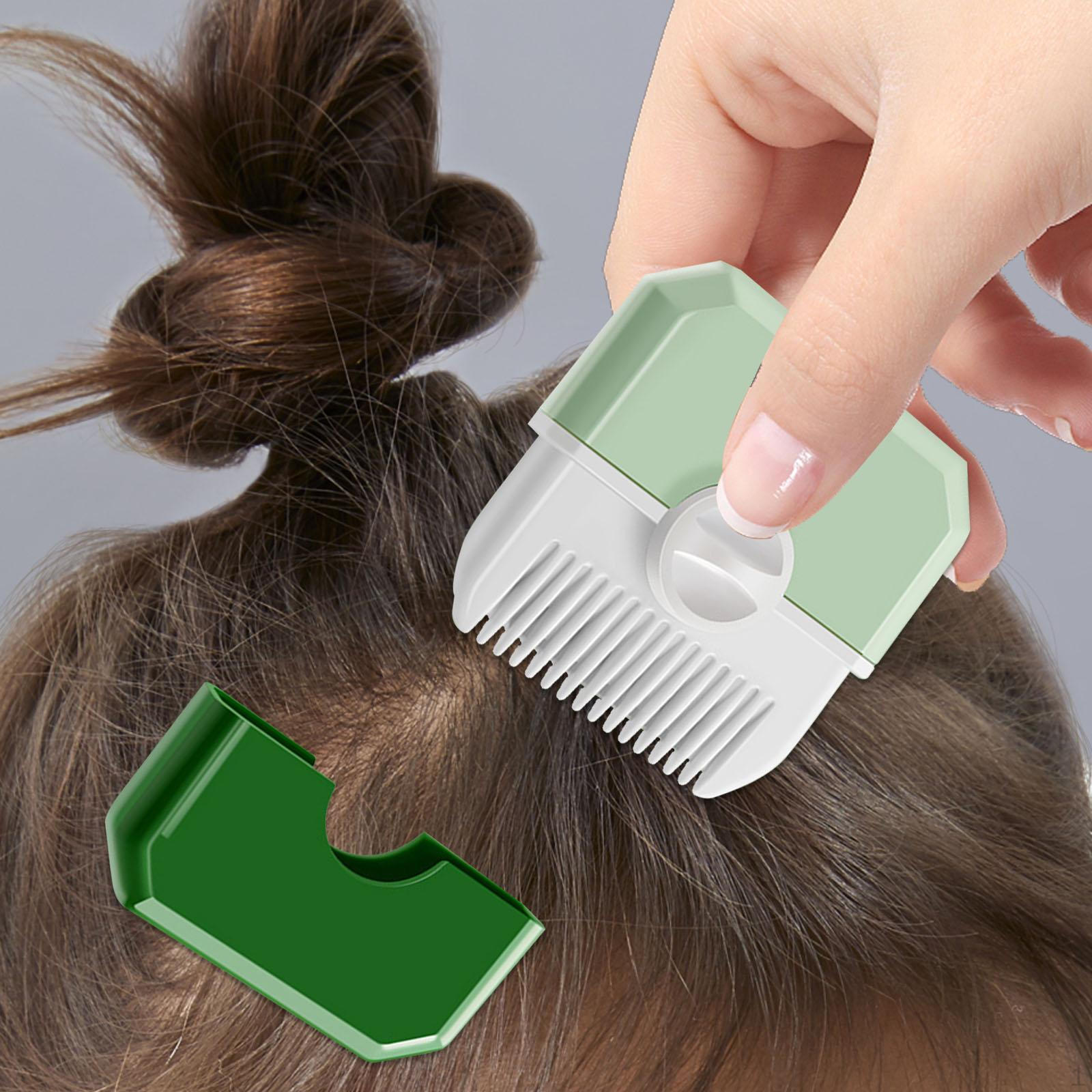 

Функциональный инструмент для укладки волос для женщин - набор для стрижки зелёный