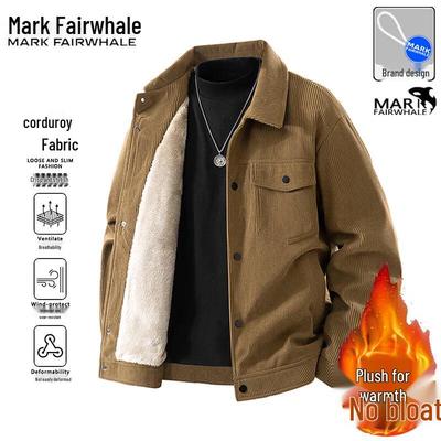 Mark Fairwhale Men's Autumn/Winter Casual Fleece-lined Jacket