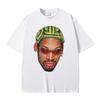 The Worm Dennis Rodman Head Graphic Tshirt Male Vintage Oversized Basketball Boys T Shirt Men's Hip Hop Fashion Street T-shirts
