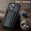 Leather Phone Case for iPhone 16 pro Max 16E 17 Air 15 plus 14 13 12 11 2 in 1 Magnetic RFID Blocking Zipper Card Holder Wallet