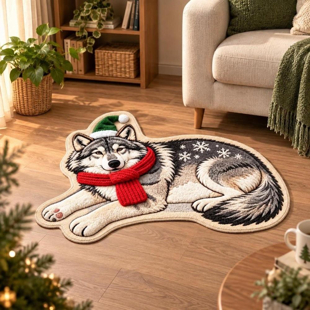 Non-Slip Cat-Shaped Area Rug Anti-fouling Cartoon Carpet Cute Home Decor Carpet Living Rooms