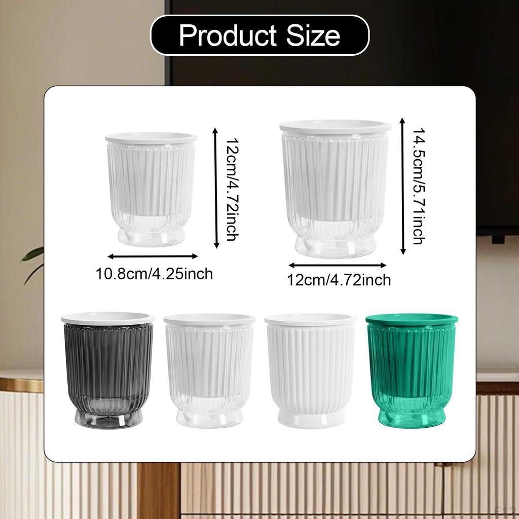 5 Stück Selbstbewässernde Pflanzgefäße Blume Mode Robust Tragbar Pflanzgefäße Zimmerpflanzen Outdoor-Pflanzen