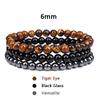 3pcs/set Couple Distance Bracelet Natural Stone Agates Quartz Crytsal Beads Bracelet for Men Women Yoga Charm Bracelets Jewelry