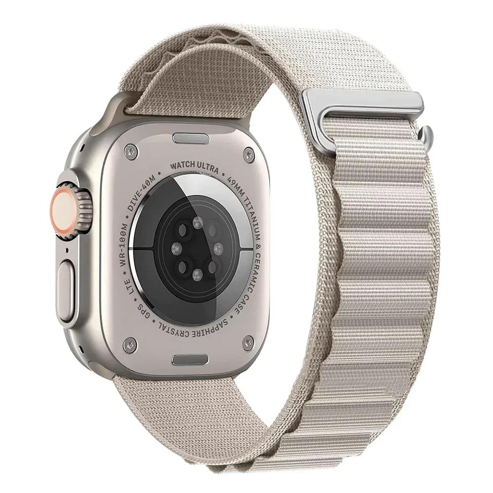 Alpine Loop Strap For Apple Watch Ultra 3 Band 49mm 11 10 9 8 7 46mm 42mm 45mm 41mm Nylon Sport Bracelet iWatch 6 5 SE 44mm Belt