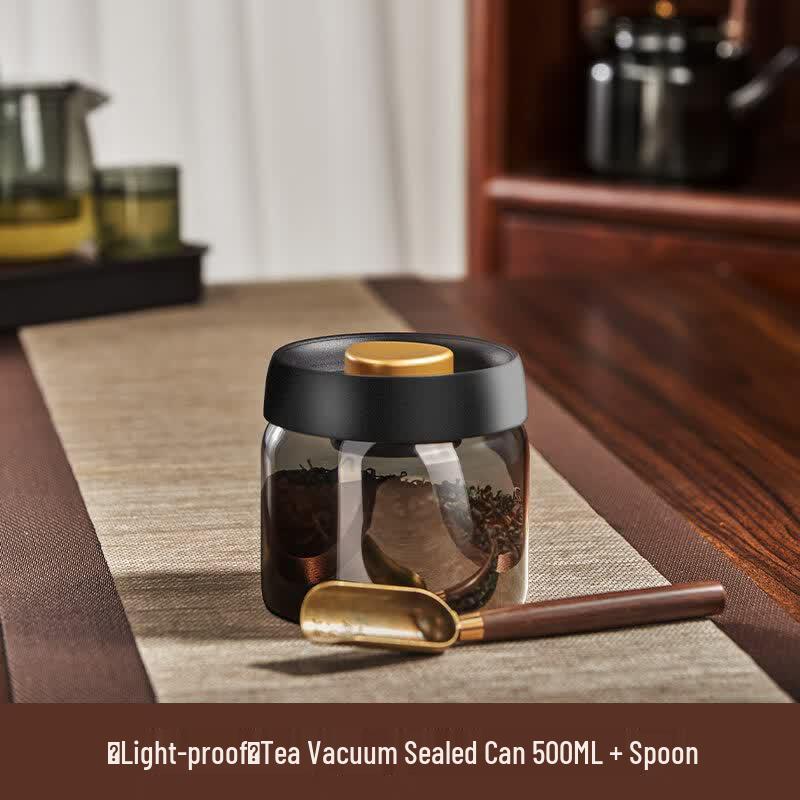 Youluo Light-Blocking Vacuum Glass Tea Caddy