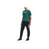 Under Armour Project Rock Logo Print Rundhals-T-Shirt Damen Tops Aqua 1376917-722