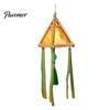 Kindergarten Art Project Supplies Chinese Style DIY Lantern Making Kit, Handmade Triangle Shaped Handheld Educational Craft Set for Kids with