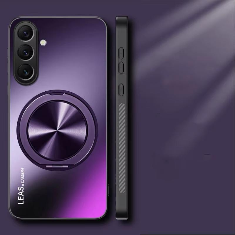 Magnetic Case for Samsung A54 A34 A24 A14 Matte Shockproof 360° Rotating Ring Holder Cover for Samsung A55 A35 A25 A15 A05S A56