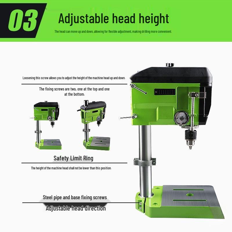 Mini 220V Variable Speed Micro Bench Drill for Industrial and Household Use – Ideal for Bead Making