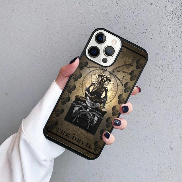 Tarot Cards The Devil Coque Shell For iPhone 17 Air 15 16e 14 13 12 Pro Max 11 Pro Max Plus Phone Case Cover