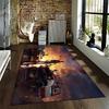 Adventure Lifestyle Rug with Sunset Cars Suitable for use as an anti-slip game mat for living room and bedroom sofas