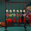 Chinese New Year Horse Pendant 2026 Feng Shui Zodiac Animal Charm Hanging Tassel Ornament with Bell for Fortune Wealth Success Home Shop Door Window